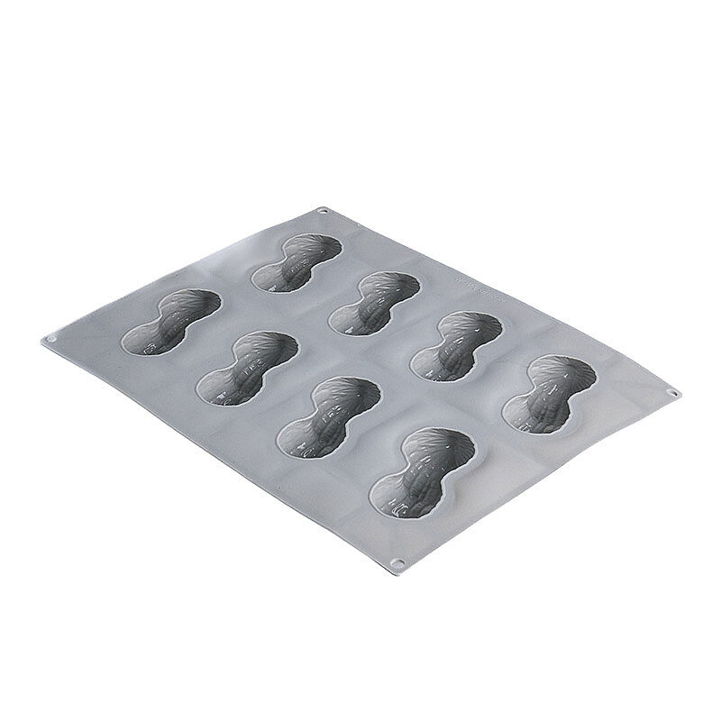 Nova Silicon NS 0010 8 Gözlü Yer Fıstığı Formlu Silikon Pasta Kalıbı - Nova Silicon