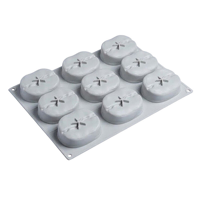 Nova Silicon NS 0011 9 Gözlü Kahve Çekirdeği Formlu Silikon Pasta Kalıbı - Nova Silicon