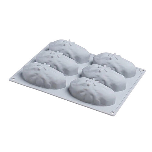 Nova Silicon NS 0015 6 Gözlü Antep Fıstığı Formlu Silikon Pasta Kalıbı - Nova Silicon