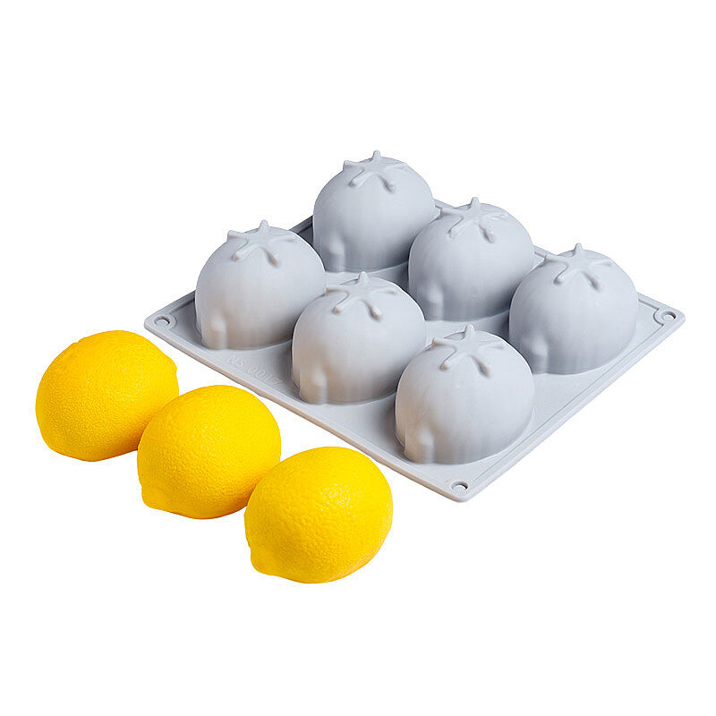 Nova Silicon NS 0017 6 Gözlü Limon Formlu Silikon Pasta Kalıbı - Nova Silicon
