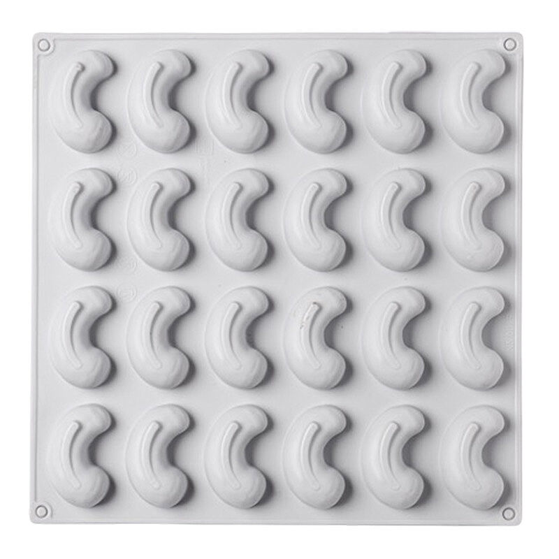 Nova Silicon NS 0019 24 Gözlü Mini Kaju Formlu Silikon Pasta Kalıbı - Nova Silicon