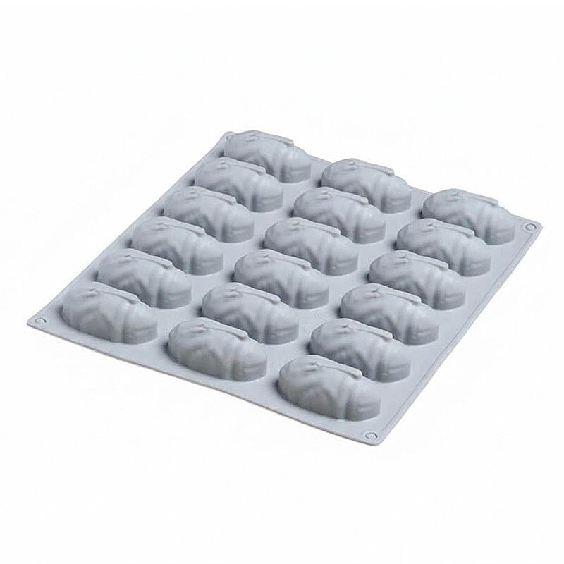 Nova Silicon NS 0020 18 Gözlü Mini Antep Fıstığı Formlu Silikon Pasta Kalıbı - Nova Silicon