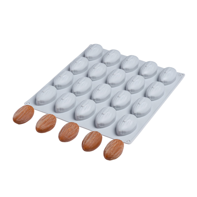 Nova Silicon NS 0022 20 Gözlü Mini Badem Formlu Silikon Pasta Kalıbı