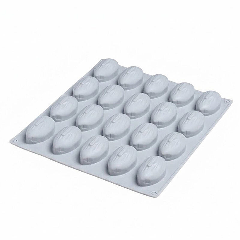 Nova Silicon NS 0022 20 Gözlü Mini Badem Formlu Silikon Pasta Kalıbı - Nova Silicon