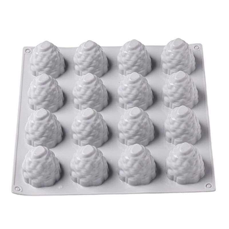 Nova Silicon NS 0023 16 Gözlü Mini Frambuaz Formlu Silikon Pasta Kalıbı - Nova Silicon