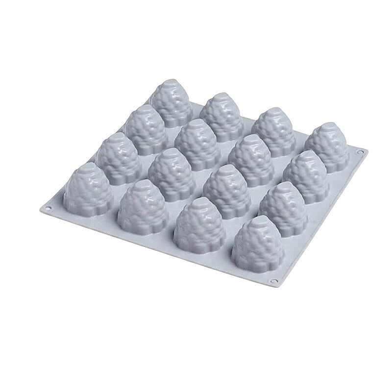 Nova Silicon NS 0023 16 Gözlü Mini Frambuaz Formlu Silikon Pasta Kalıbı - Nova Silicon