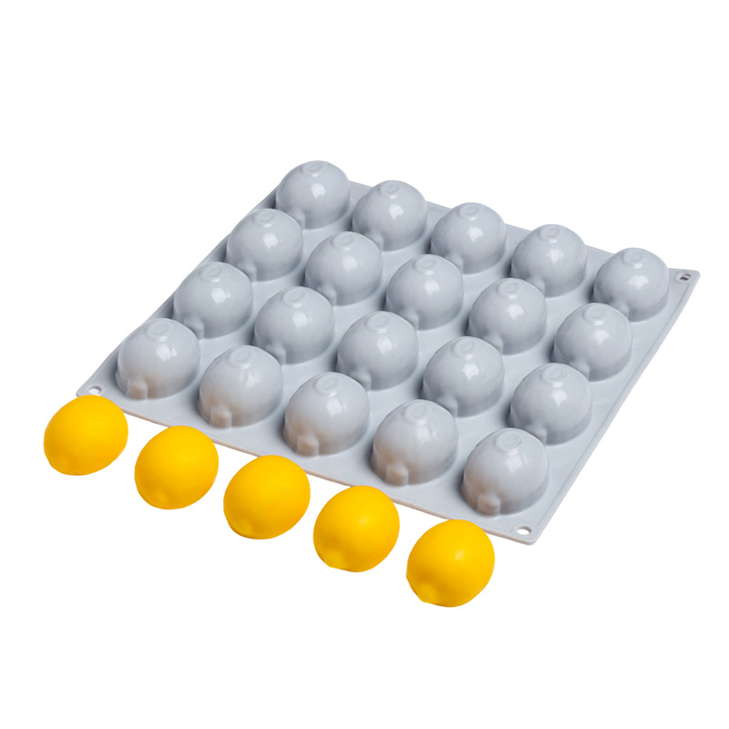 Nova Silicon NS 0026 20 Gözlü Mini Limon Formlu Silikon Pasta Kalıbı