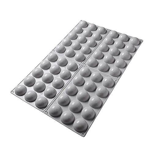 Nova Silicon NS 0028 60 Gözlü 4 cm Yarım Küre Silikon Pasta Kalıbı - 2