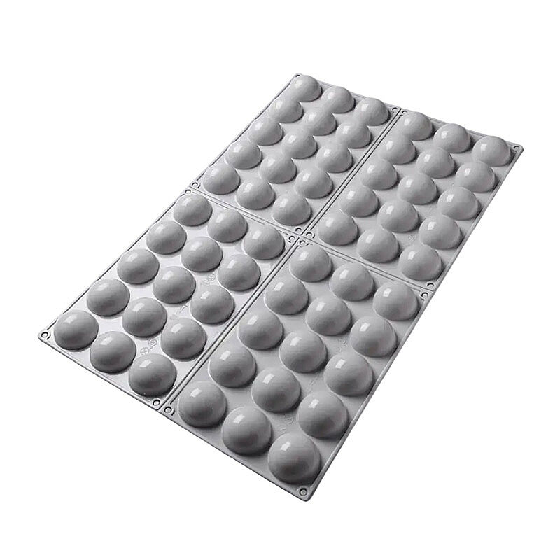 Nova Silicon NS 0028 60 Gözlü 4 cm Yarım Küre Silikon Pasta Kalıbı - Nova Silicon