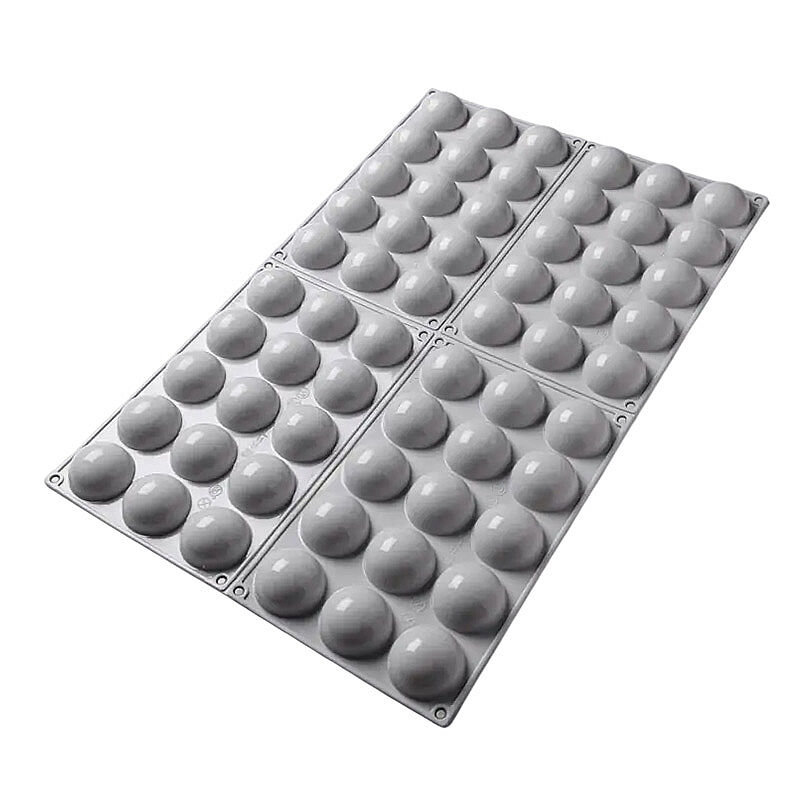Nova Silicon NS 0029 60 Gözlü 5 cm Yarım Küre Silikon Pasta Kalıbı - Nova Silicon