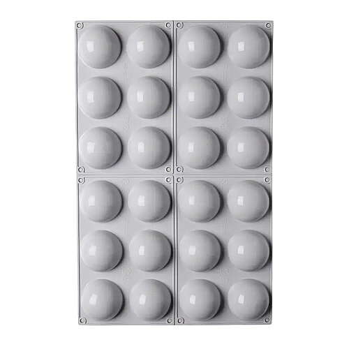 Nova Silicon NS 0030 24 Gözlü 7 cm Yarım Küre Silikon Pasta Kalıbı - 3