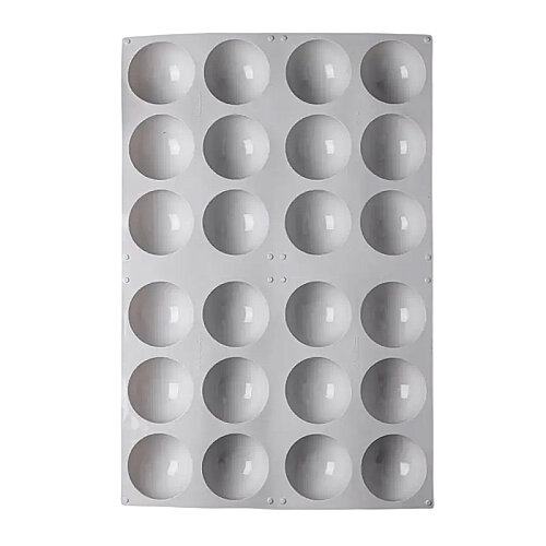 Nova Silicon NS 0030 24 Gözlü 7 cm Yarım Küre Silikon Pasta Kalıbı - 4