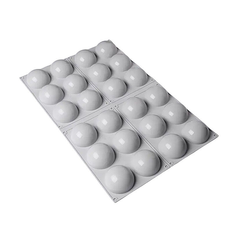 Nova Silicon NS 0030 24 Gözlü 7 cm Yarım Küre Silikon Pasta Kalıbı - Nova Silicon