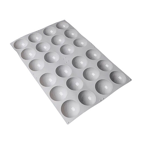 Nova Silicon NS 0030 24 Gözlü 7 cm Yarım Küre Silikon Pasta Kalıbı 