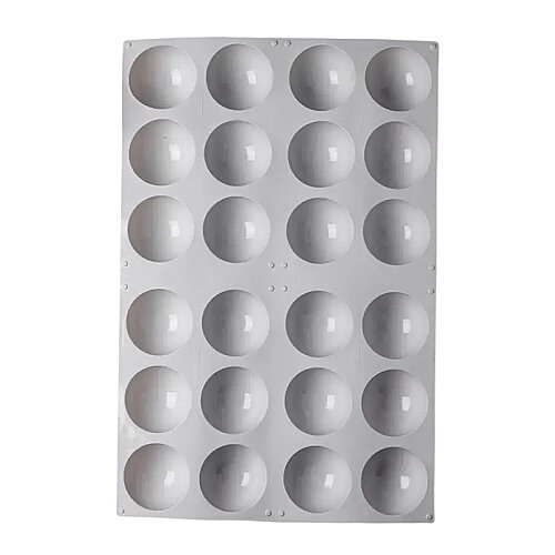 Nova Silicon NS 0031 24 Gözlü 8 cm Yarım Küre Silikon Pasta Kalıbı - 4