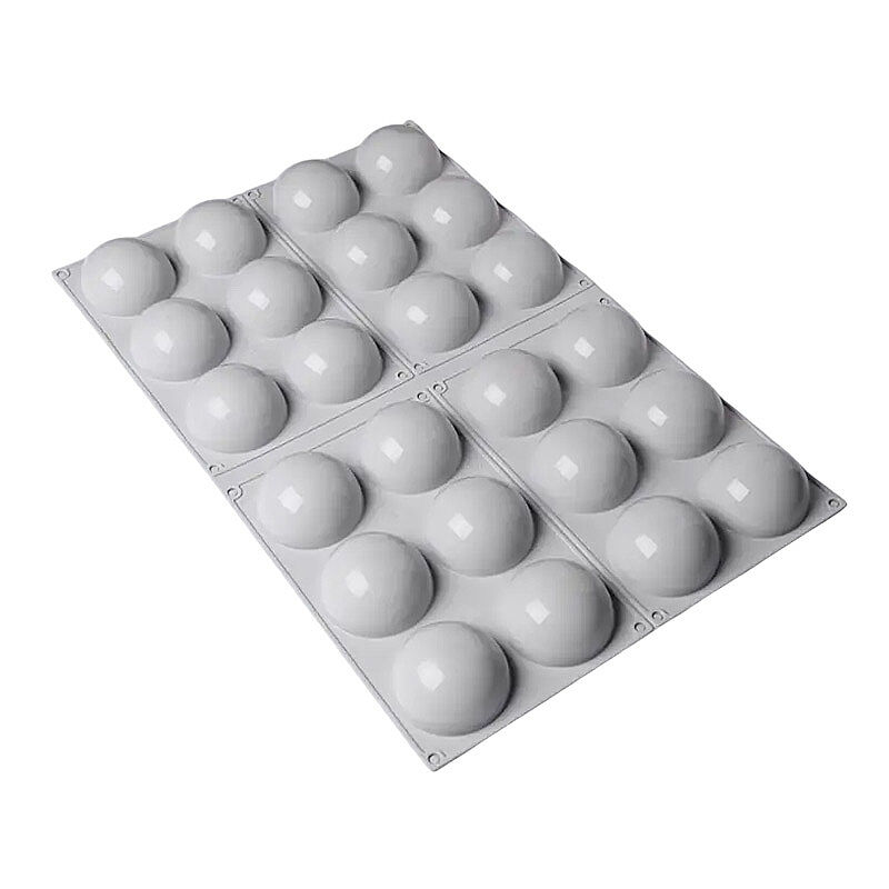 Nova Silicon NS 0031 24 Gözlü 8 cm Yarım Küre Silikon Pasta Kalıbı - Nova Silicon