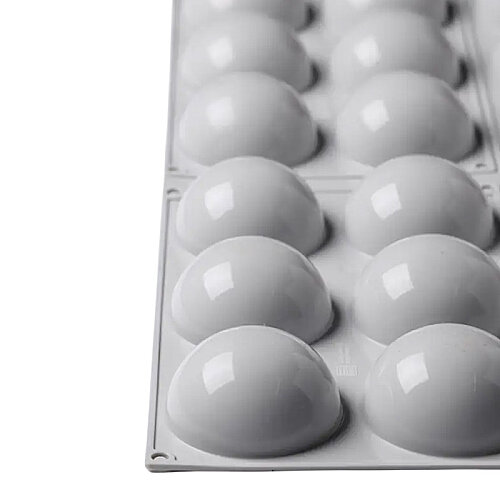 Nova Silicon NS 0031 24 Gözlü 8 cm Yarım Küre Silikon Pasta Kalıbı - 5