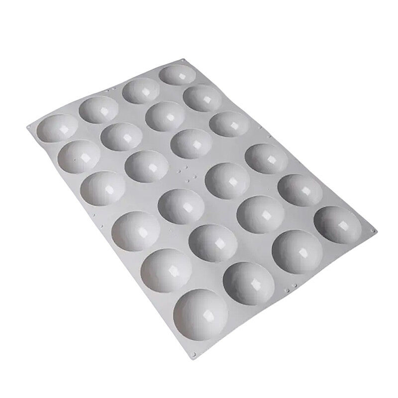 Nova Silicon NS 0031 24 Gözlü 8 cm Yarım Küre Silikon Pasta Kalıbı - Nova Silicon