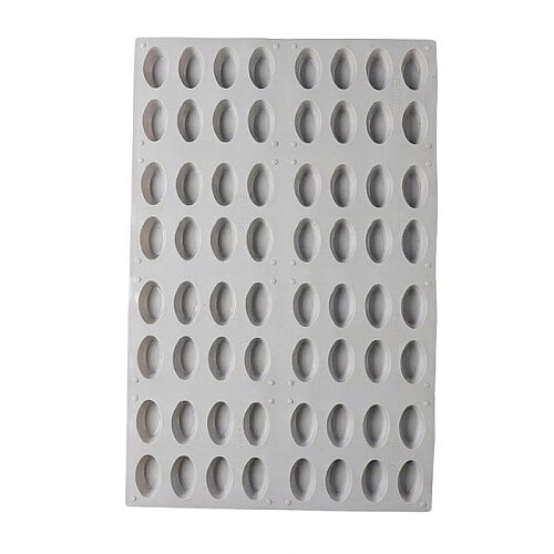 Nova Silicon NS 0034 64 Gözlü Elips Formlu Silikon Pasta Kalıbı - Nova Silicon