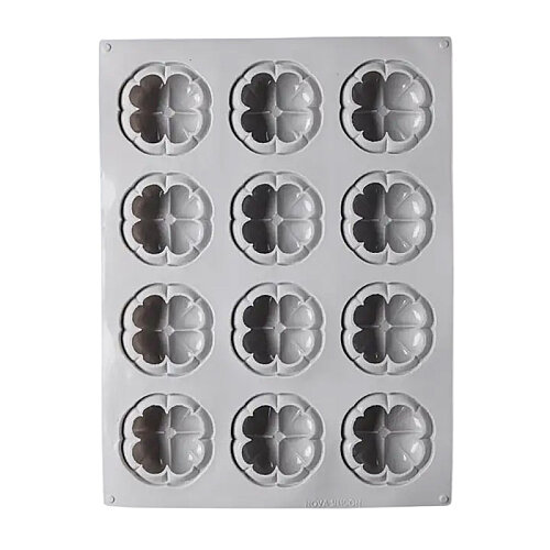 Nova Silicon NS 0036 12 Gözlü Balkabağı Formlu Silikon Pasta Kalıbı - 3