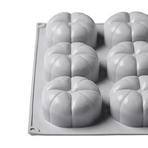 Nova Silicon NS 0036 12 Gözlü Balkabağı Formlu Silikon Pasta Kalıbı - 5
