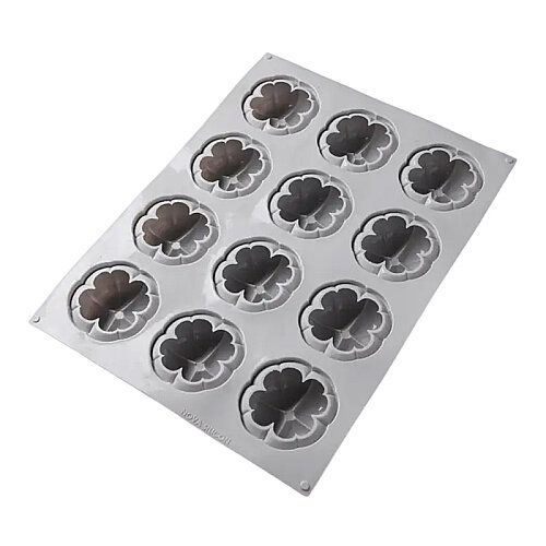 Nova Silicon NS 0036 12 Gözlü Balkabağı Formlu Silikon Pasta Kalıbı - Nova Silicon