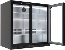 NRO LG-208HEB خزانة تبريد زجاجات خلف البار، بابان - NRO