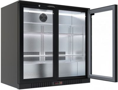 NRO LG-208HEB خزانة تبريد زجاجات خلف البار، بابان - NRO