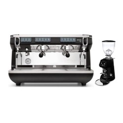Nuova Simonelli Appia Life Tall Cup Espresso Coffee Machine, 2 Groups + Fiorenzato F64E Coffee Grinder - 2