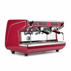 Nuova Simonelli أبيا لايف ماكينة تحضير قهوة الإسبريسو الأوتوماتيكية بالكامل، 2 مجموعة، أحمر - 2