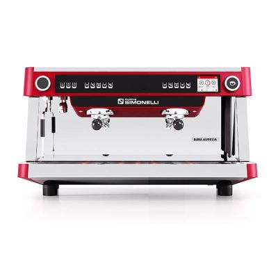 Nuova Simonelli Nuova Aurelia UX Tall Cup Otomatik Dozaj Ayarlı Espresso Kahve Makinesi, 2 Gruplu, Kırmızı - 1