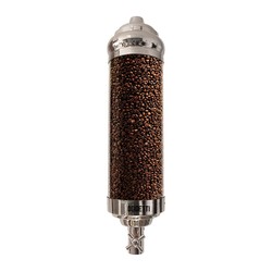 Oggetti 19 Model Cylinder Coffee Silo, Plexi, Capacity 5 kg, 15x70 cm, Chrome - Oggetti
