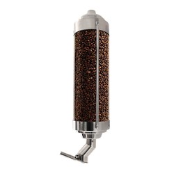 Oggetti Coffee Plexi Silo, Capacity 5 kg, 15x70 cm, Chrome - Oggetti