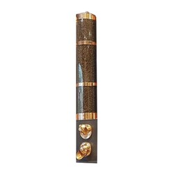 Oggetti Coffee Silo, 4 Hopper, Plexi, Capacity 15 kg, 20x25x45 cm, Copper - Oggetti