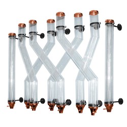 Oggetti Coffee Silo, 8 Hopper, Plexi, Capacity 25 kg, Copper - Oggetti