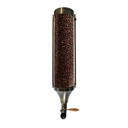 Oggetti Coffee Silo, Plexi, 15x60 cm, Capacity 6 kg Copper Tumbled - Oggetti