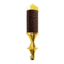 Oggetti Coffee Silo, Plexi, Capacity 5 kg, 15x80 cm, Gold - Oggetti