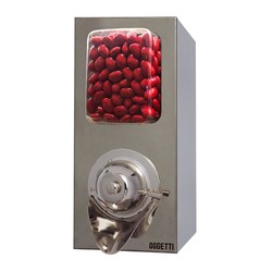 Oggetti Dragee & Coffee Silo, Stainless Steel, Capacity 4 kg, 20x25x45 cm, Chrome - Oggetti