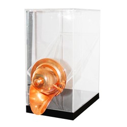 Oggetti Square Coffee Silo, 5, Plexi, Capacity 4 kg, 20x25x40 cm, Copper - Oggetti