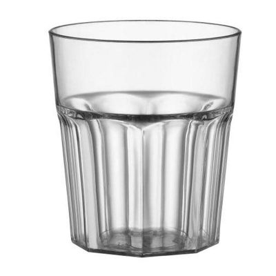 Bora Plastik Kırılmaz Oluklu Bardak, Polikarbonat, 375 ml - 1