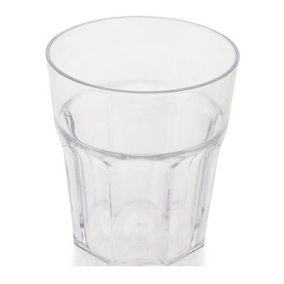 Bora Plastik Kırılmaz Bardak, Oluklu, Küçük, San, 375 ml - 1