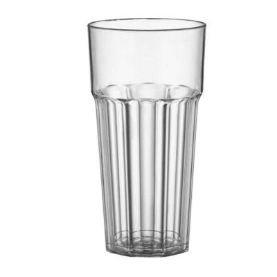 Bora Plastik BO1759 Kırılmaz Oluklu Bardak, Polikarbonat, 470 ml - 1