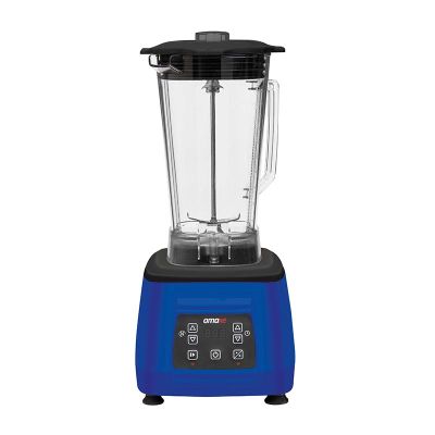 Omake Buz Kırıcı Dijital Bar Blender, Kapak Sensörlü, 3 L, 2200 W, Mavi - 1