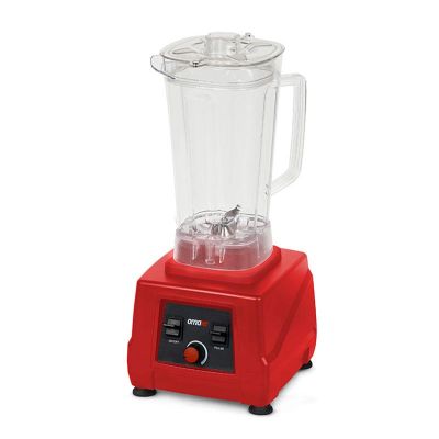 Omake BLE12.E11 Buz Kırıcı Manuel Bar Blender, Şeffaf Kapak, 3 L, 2200 W, Kırmızı - 1