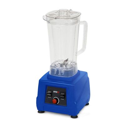 Omake BLE12.E11 Buz Kırıcı Manuel Bar Blender, Şeffaf Kapak, 3 L, 2200 W, Mavi - 1