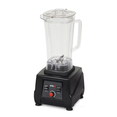 Omake BLE12.E11 Buz Kırıcı Manuel Bar Blender, Şeffaf Kapak, 3 L, 2200 W, Siyah - 1