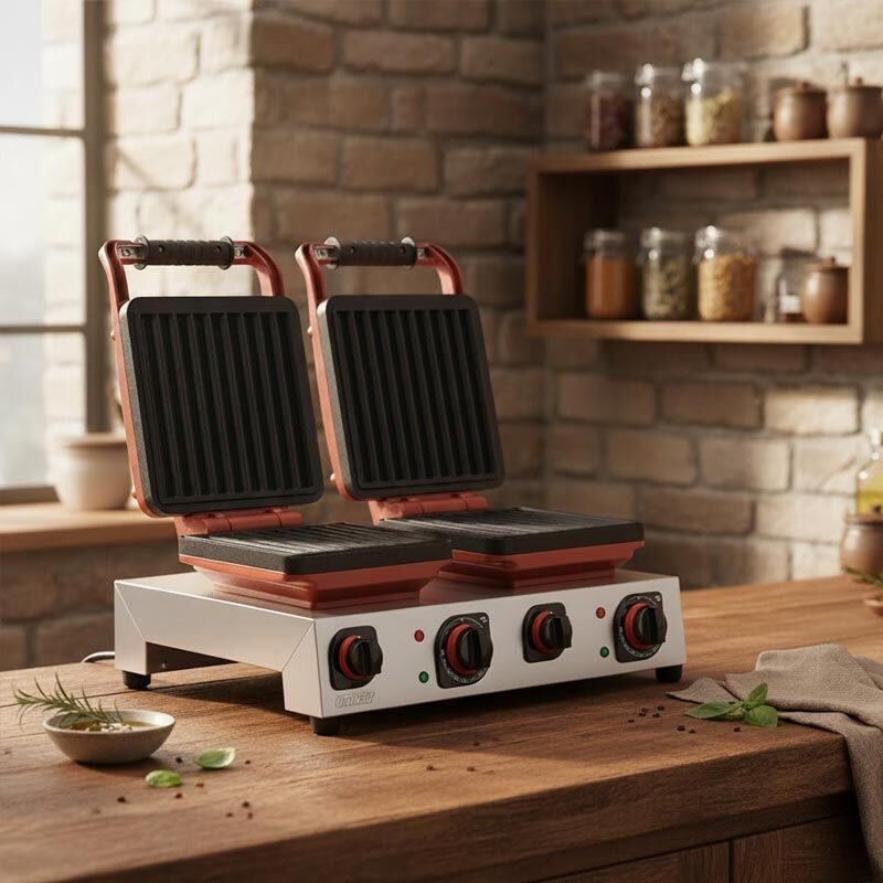 Omake CHR.01 E22 Churros Double Waffle Maker with Timer, Electric - Omake