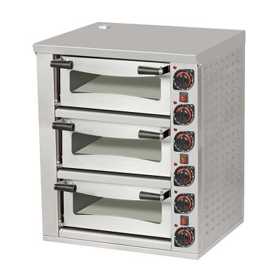 Omake FPZ01.E31 39 cm x 3 Adet Pizza Kapasiteli 3 Katlı Pizza Fırını, Elektrikli - 1