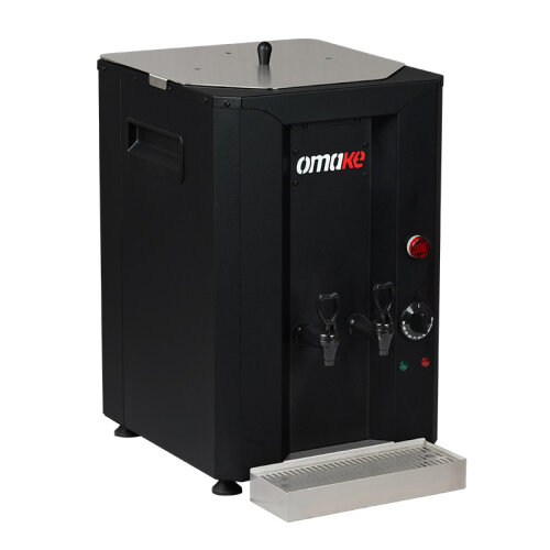 Omake İçten Demlikli Şamandırasız Çay Kazanı, 40 L, Elektrikli, Siyah 