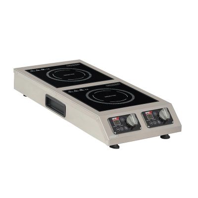 Omake IND21.I25 Cam Yüzeyli Dikey İndüksiyon Ocak, 2x1800 W, Elektrikli - 1